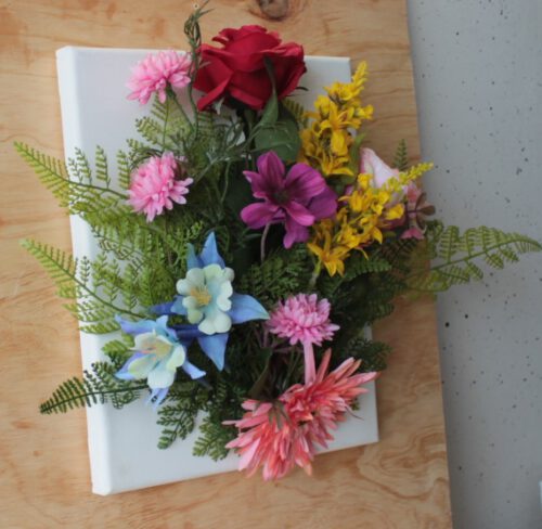 Bont bloemstuk 24x30 - Afbeelding 3