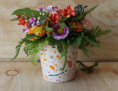 Een schattig bloemstukje bont