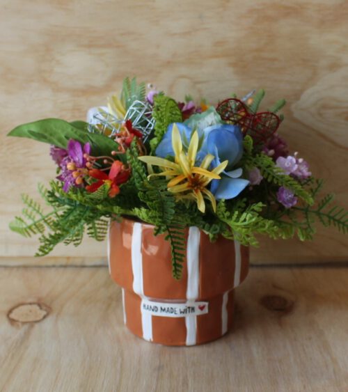 Een schattig bloemstukje bont