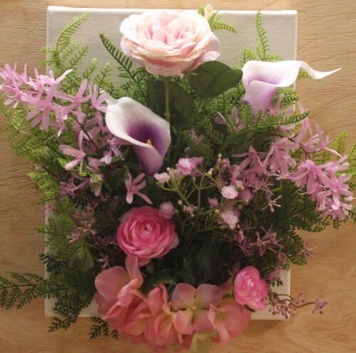 Schilderdoek roze/paars